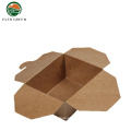 Disposable Microwaveble Folding recycled brown paper box